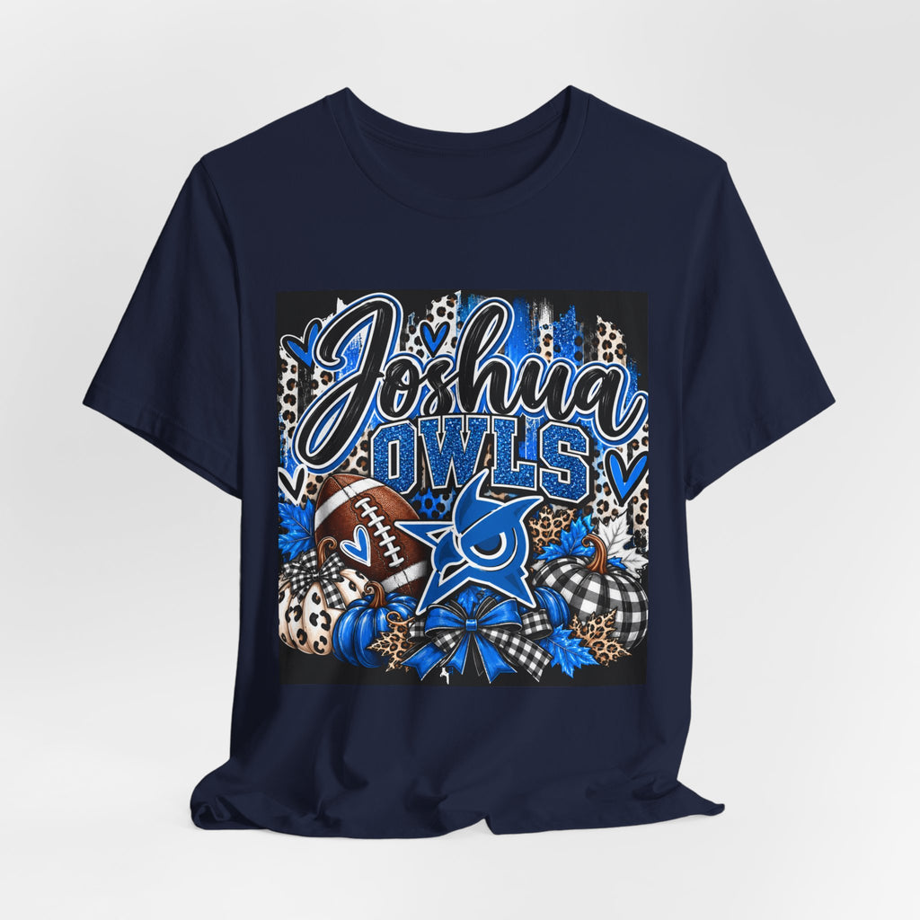 Joshua Owls Football T‑Shirt — Personalized School Spirit Tee
