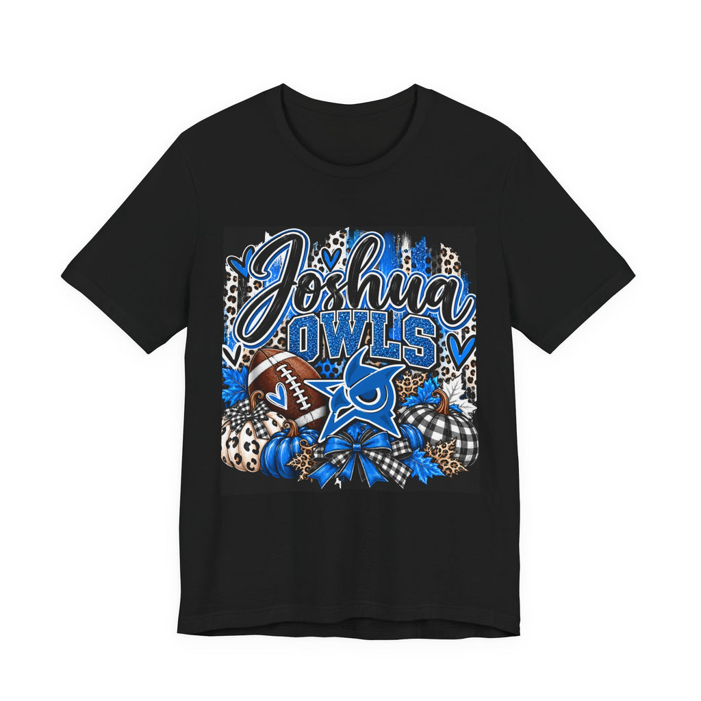 Joshua Owls Football T‑Shirt — Personalized School Spirit Tee