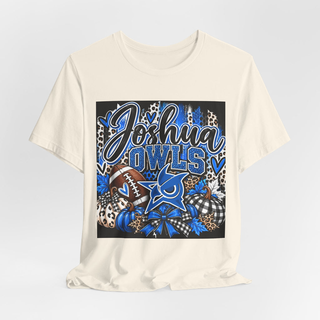 Joshua Owls Football T‑Shirt — Personalized School Spirit Tee