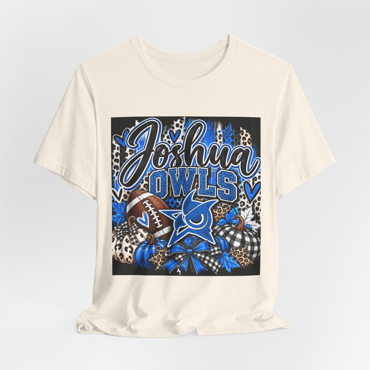 Joshua Owls Football T‑Shirt — Personalized School Spirit Tee