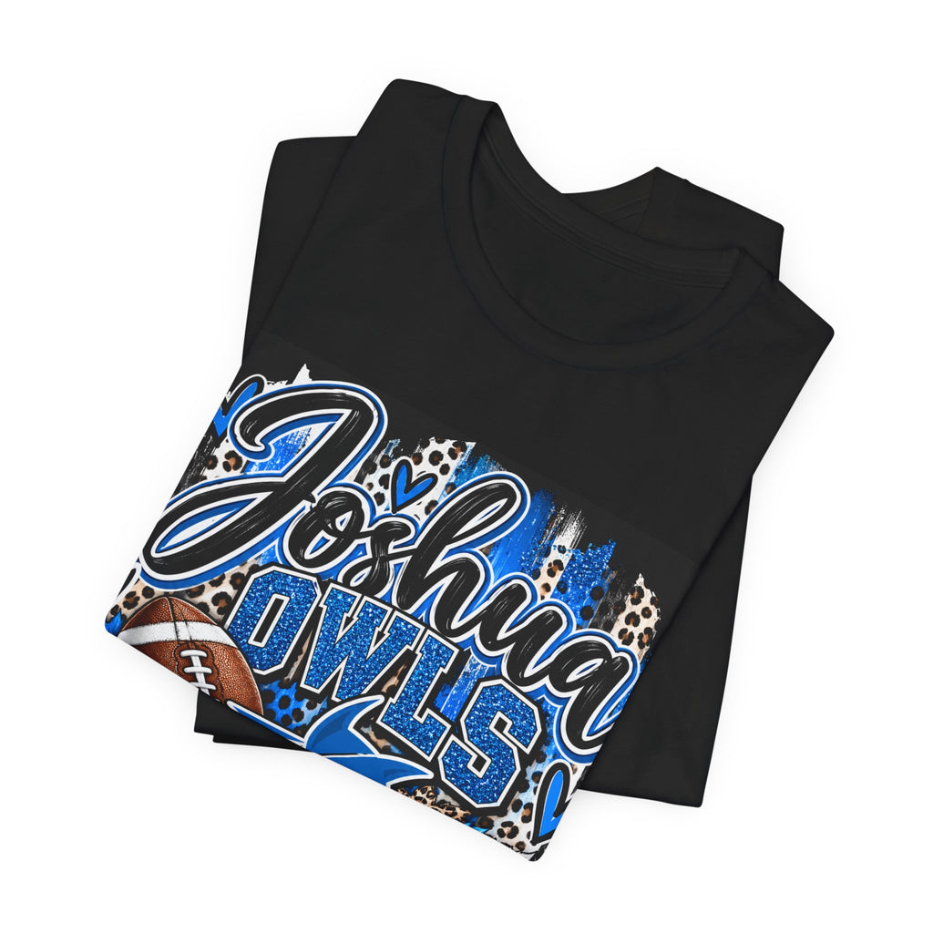 Joshua Owls Football T‑Shirt — Personalized School Spirit Tee