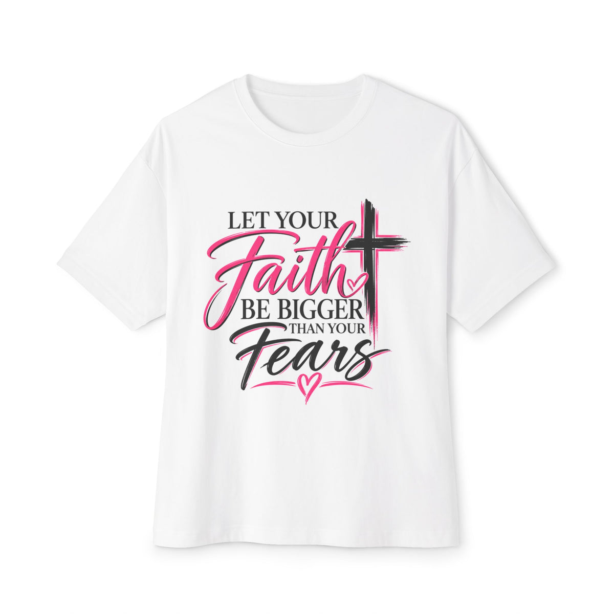 Faith Over Fears T-Shirt | Christian Cross Scripture Tee