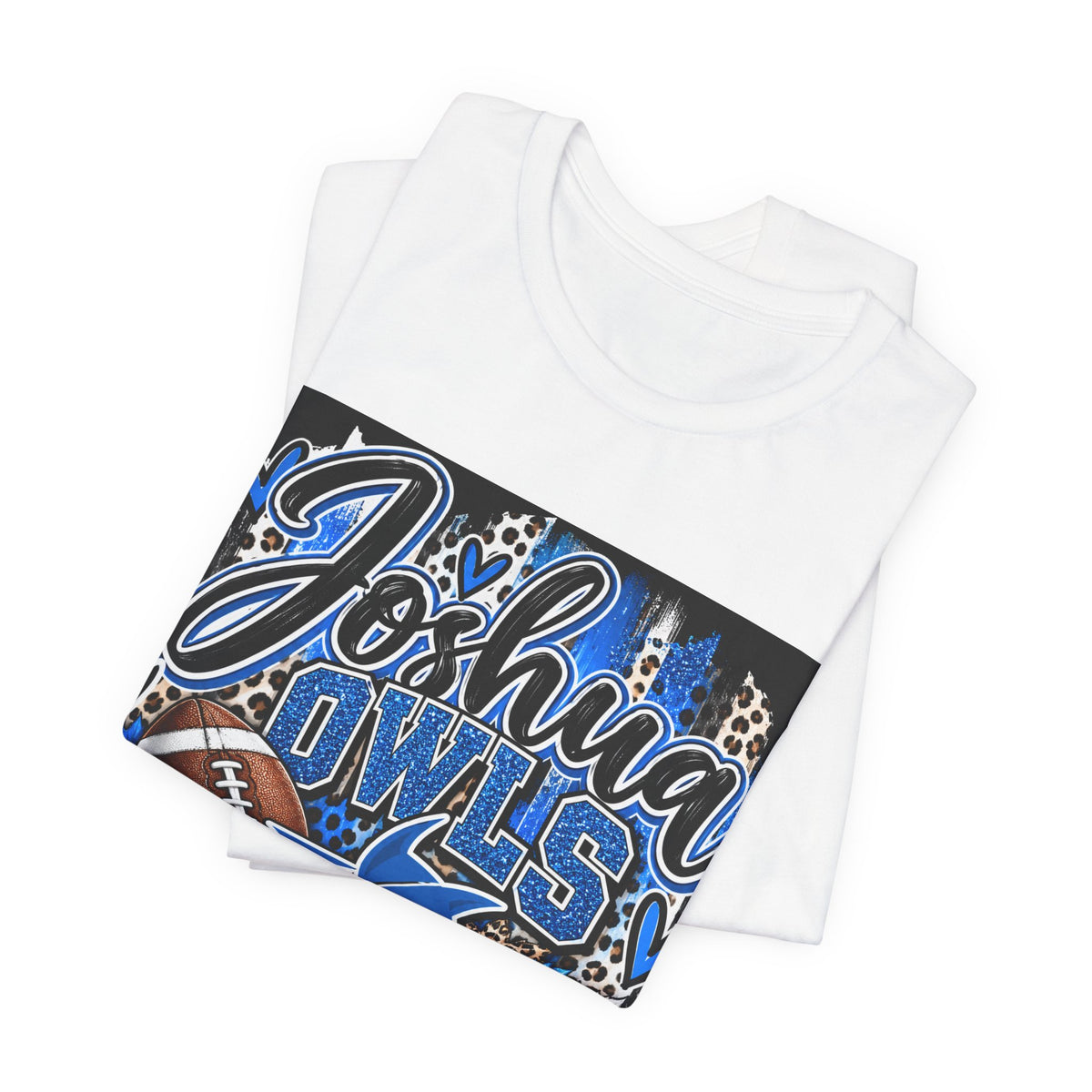 Joshua Owls Football T‑Shirt — Personalized School Spirit Tee