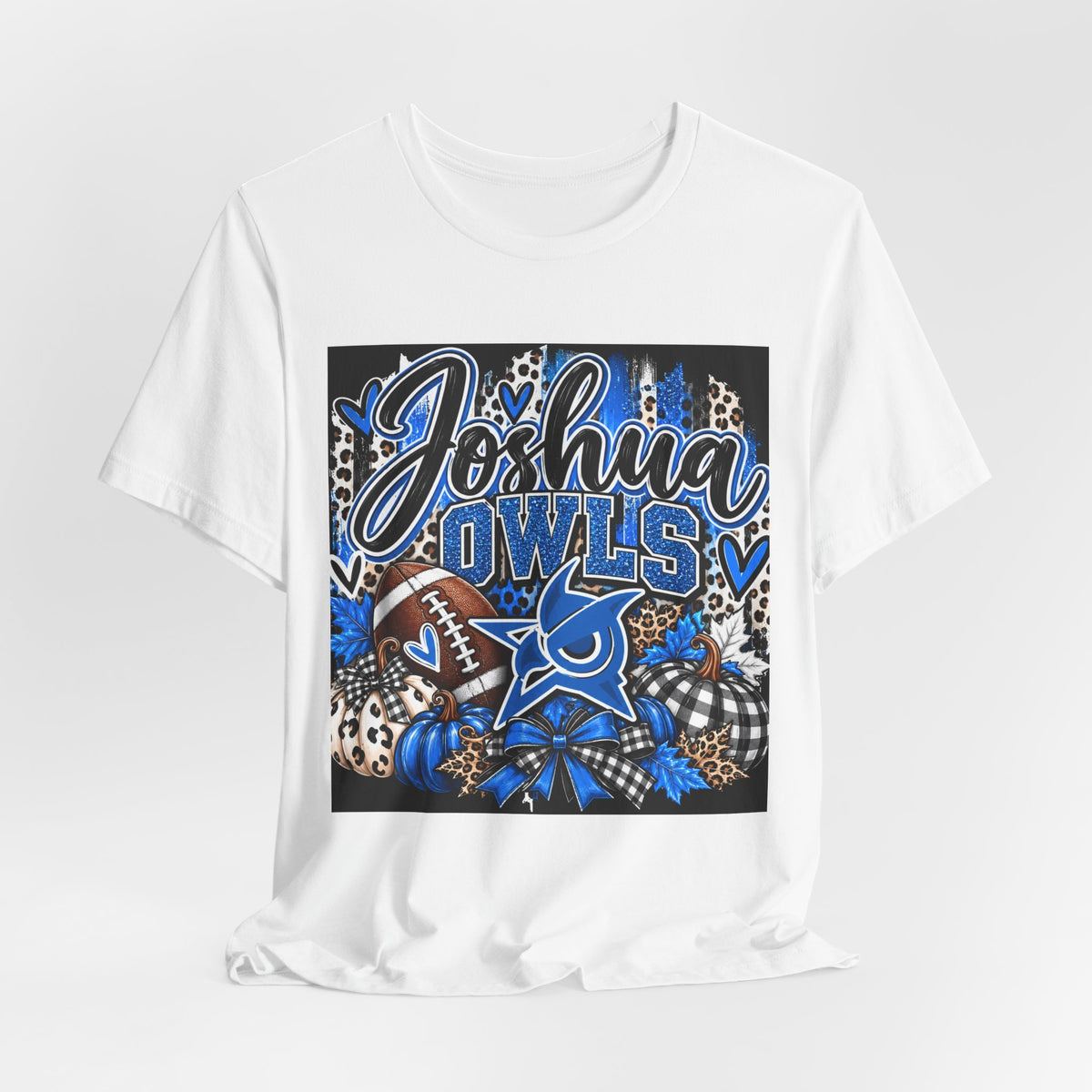 Joshua Owls Football T‑Shirt — Personalized School Spirit Tee