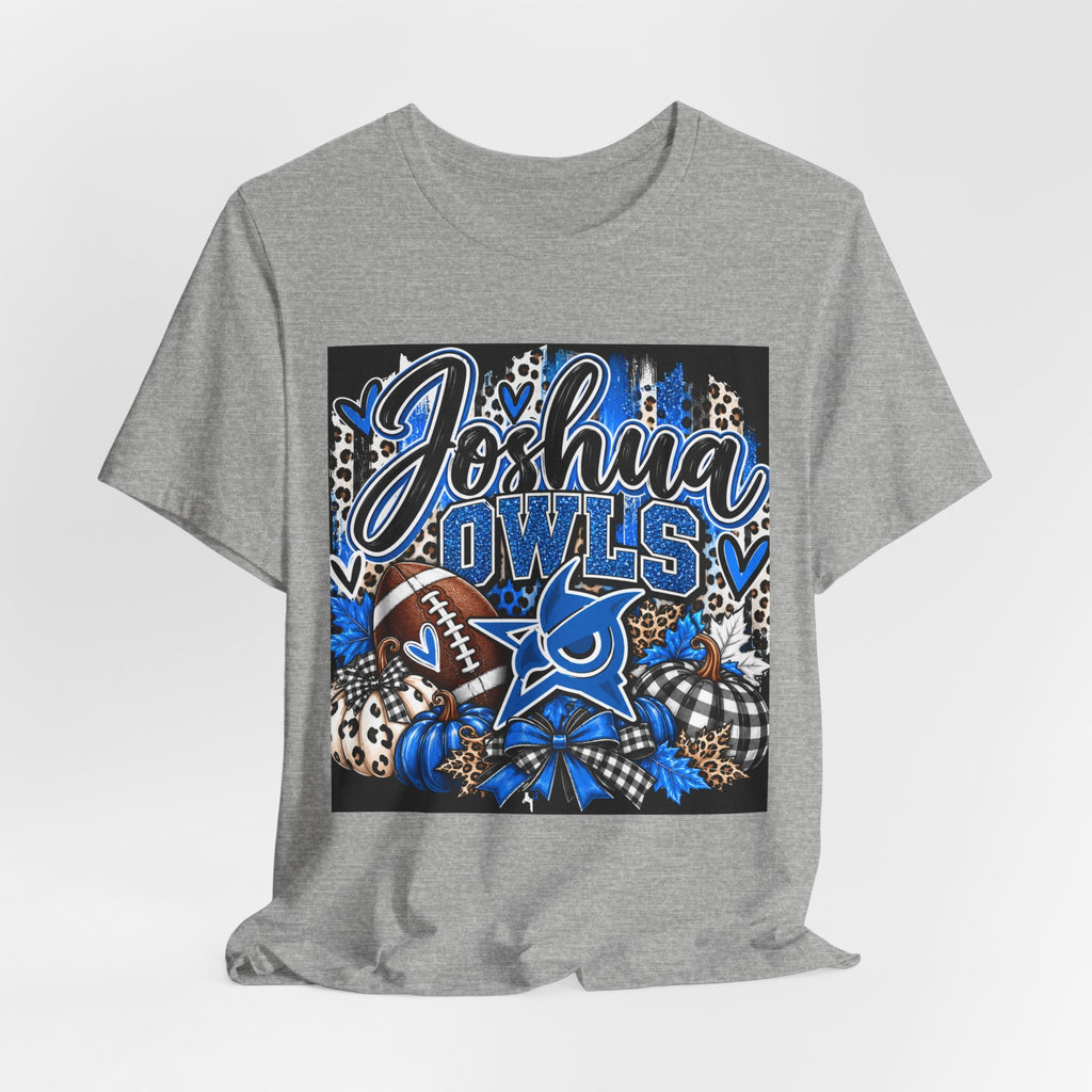 Joshua Owls Football T‑Shirt — Personalized School Spirit Tee