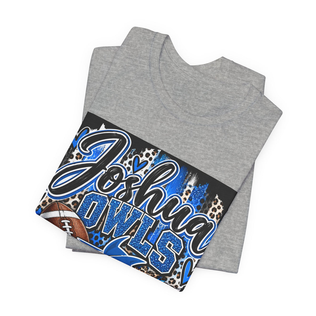 Joshua Owls Football T‑Shirt — Personalized School Spirit Tee
