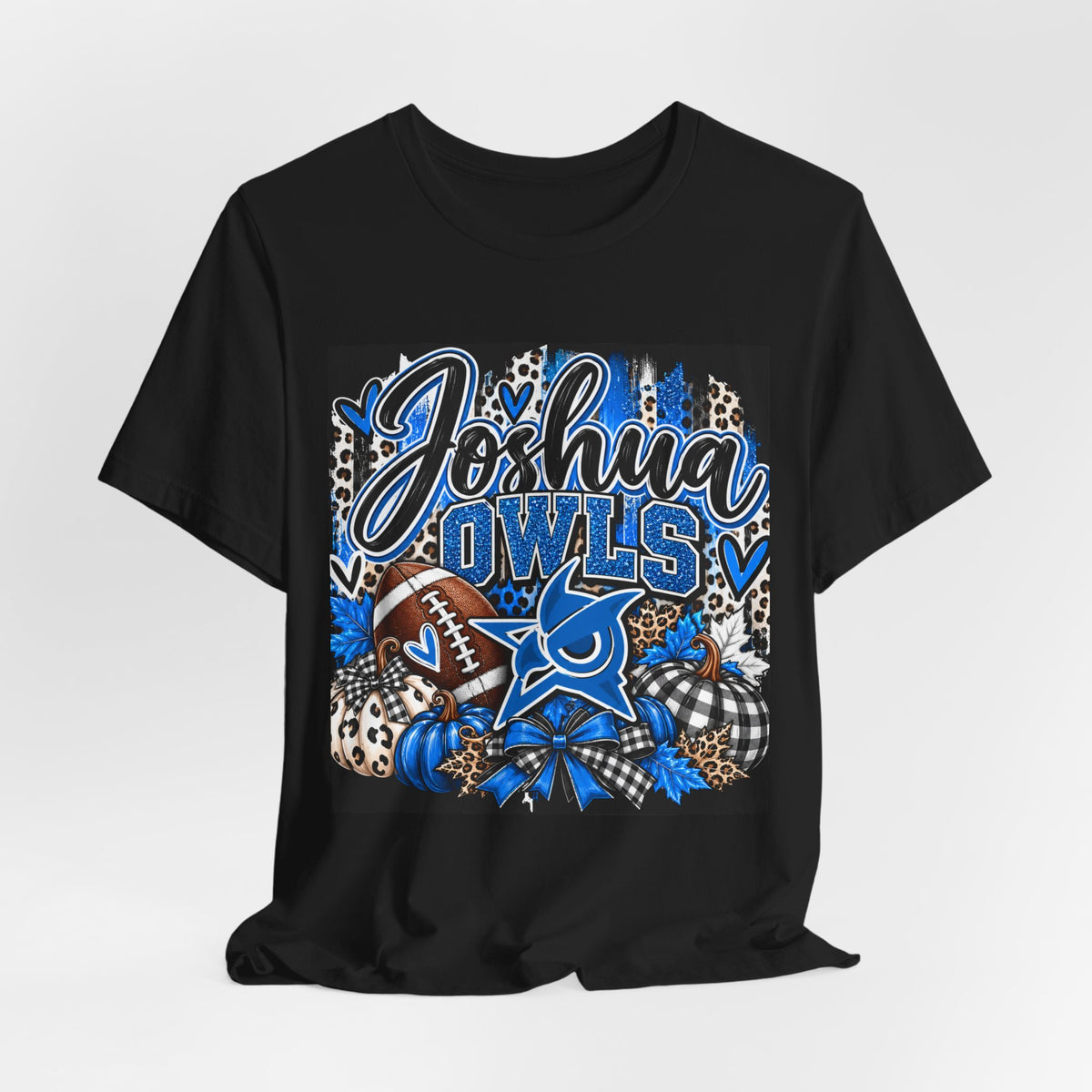 Joshua Owls Football T‑Shirt — Personalized School Spirit Tee