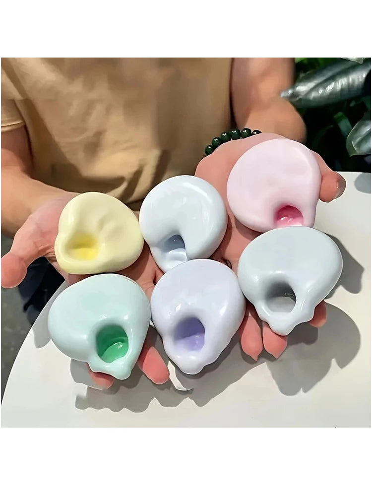 New Squishy Fluid Ice Skin Jelly Ball Squeeze Toy Kids Adult Soft Pinch Pop Fidget Toys Party Gift Novel Entertainment Games