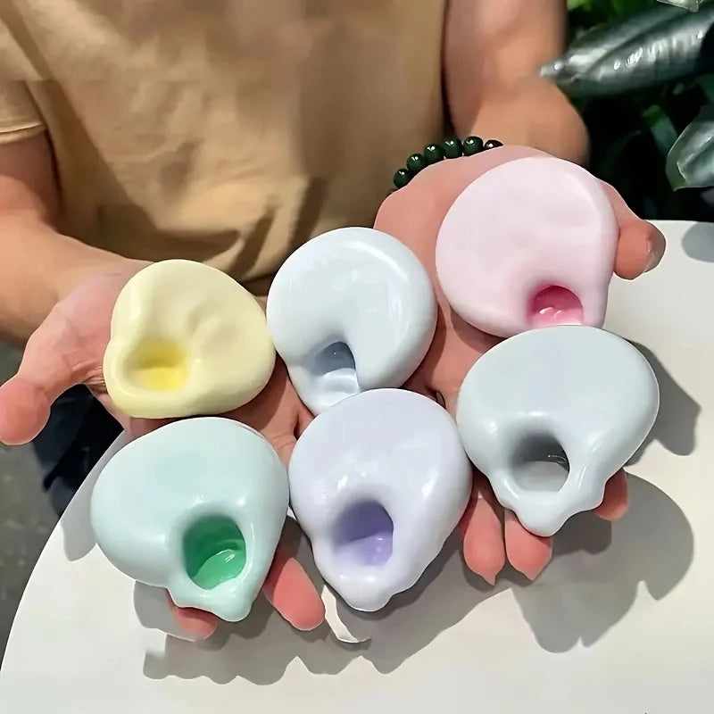 New Squishy Fluid Ice Skin Jelly Ball Squeeze Toy Kids Adult Soft Pinch Pop Fidget Toys Party Gift Novel Entertainment Games